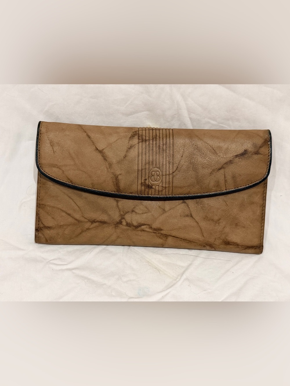 NWT vintage Buxton Classic Tan Leather Wallet with Outside  Coin Purse